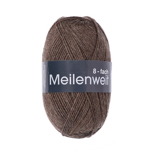 Lana Grossa Meilenweit 8-F. 150 Mélange 9612 Brown