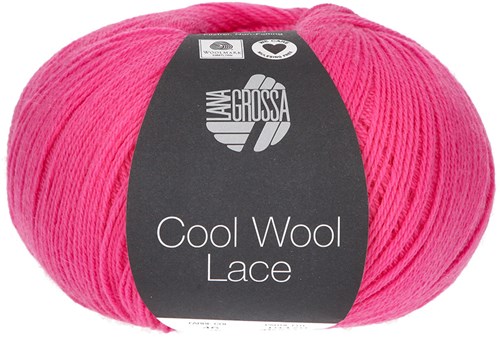 Lana Grossa Cool Wool Lace 046 Bright Pink