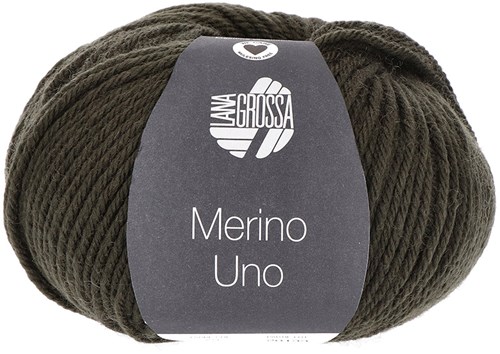 Lana Grossa Merino Uno 072 Zwart-Groen
