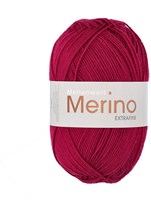 Lana Grossa Meilenweit 100 Merino Extra Fine Uni 2442 Wijnrood
