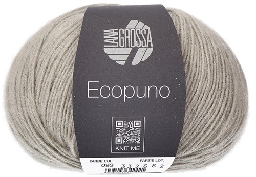 Lana Grossa Ecopuno 093 Grijs-beige