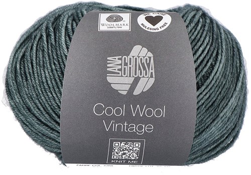 Lana Grossa Cool Wool Vintage 7368 Groengrijs