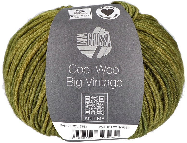 Lana Grossa 50 g Cool Wool Vintage Merino Wolle Garn Stricken Häkeln 30 Farben