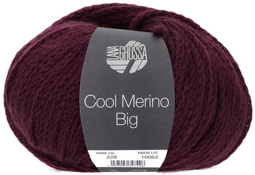 Lana Grossa Cool Merino Big 228 Bordeaux