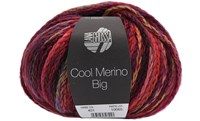 Lana Grossa Cool Merino Big Color 401 Zwart Rood/Violet/Roze/Fuchsia/Rood/Geel Groen