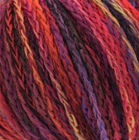 Lana Grossa Cool Merino Big Color 401 Zwart Rood/Violet/Roze/Fuchsia/Rood/Geel Groen-2