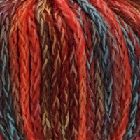 Lana Grossa Cool Merino Big Color 402 Grijsgroen/Rood/Geel/Mint/Bruin/Palissanderhout-2