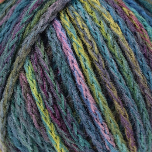 Lana Grossa Cool Merino Big Color 407 Jade/Petrol/Turquoise/Roze Beige/Aubergine/Geelgroen/Koningsblauw/Grijs Blauw-2