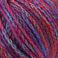 Lana Grossa Cool Merino Big Color 408 Fuchsia/Violet/Blauwgrijs/Rokerblauw/Lichtgrijs/Blauw/Tomaat-2