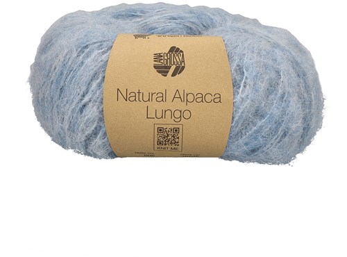 Lana Grossa Natural Alpaca Lungo 006 Licht Blauw