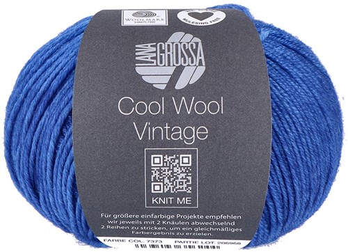 Lana Grossa Cool Wool Vintage 7373 Blauw