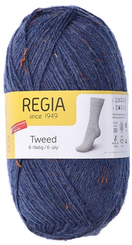 SMC Regia Sokkengaren 6-draads Tweed 052 Jeans Tweed