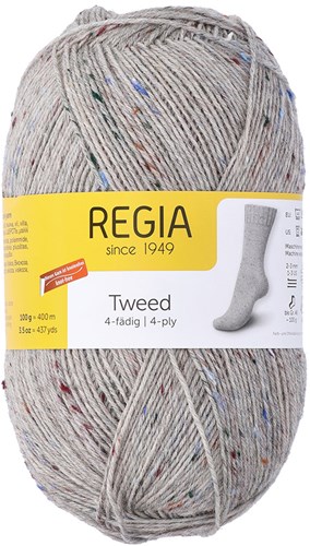 SMC Regia Tweed Sokkengaren uni kleuren 090