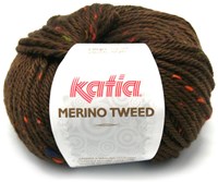 Katia Merino Tweed 408 Donkerbruin
