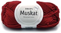 Drops Muskat Uni Colour 41 Wijnrood