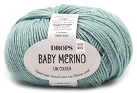Drops Baby Merino Uni Colour 043 Licht Zeegroen