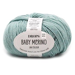 Drops Baby Merino Uni Colour 043 Licht Zeegroen
