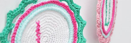 Schilderijtjes haken voor moederdag of Valentijn