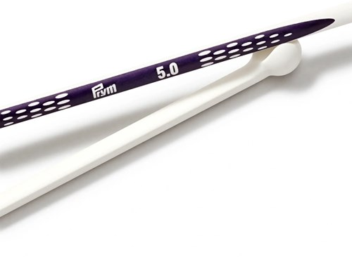 Prym Breinaalden met Knop Ergonomics 40 cm 5,00 mm-2