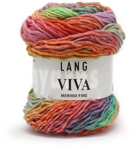 Lang Yarns Viva 51 Multicolor Orange/Green/Pink