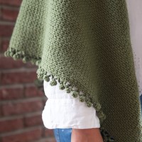 Basic Merino Granietsteek Omslagdoek Haakpakket-3