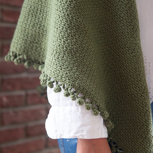 Basic Merino Granietsteek Omslagdoek Haakpakket-3