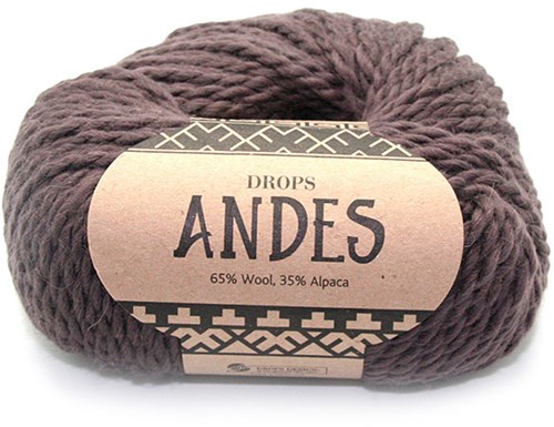 Drops Andes Uni Colour 5610 Donkerbruin