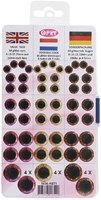 Opry Glitter dierenogen tweekleurig 8-18mm bruin / paars / goud. 60st-2