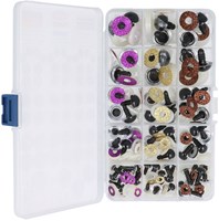 Opry Glitter dierenogen tweekleurig 8-18mm bruin / paars / goud. 60st-3