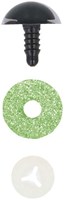Opry Glitter kattenogen tweekleurig 12mm Groen per 10 stuks-2
