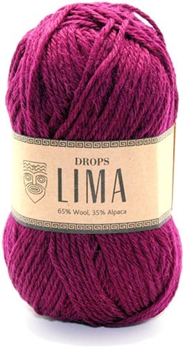 Drops Lima Uni Colour 5820 Robijnrood