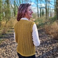 Goldenrod Waistcoat Haakpakket - It's Annemade