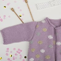 Breipatroon Stippen Babyvestje-2