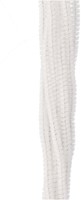 Chenille draad pijpenrager wit: 50cm-2
