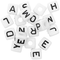 Rico Cube Bead Armband Set hope/smile/dream/enjoy - White-3