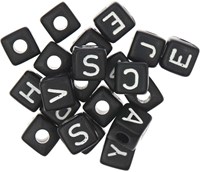 Rico Cube Bead Armband Set hope/smile/dream/enjoy - Black-3