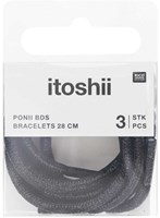 Rico Armband Koord Set - Glittering Black