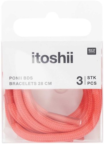 Rico Armband Koord Set - Neon Pink