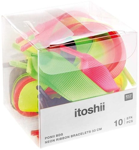 Rico Grosgrain Ribbon Armbandjes - Neon