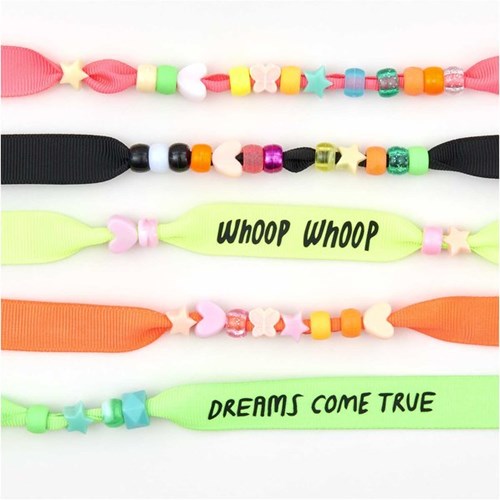 Rico Grosgrain Ribbon Armbandjes - Neon-3