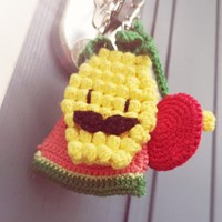 Haakpatroon Fruit Familie Sleutelhanger-2
