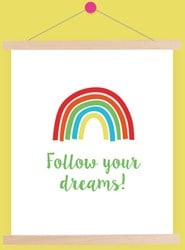 Wolplein Regenboog Poster 6 Colorful