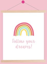 Wolplein Regenboog Poster 1 Pastel