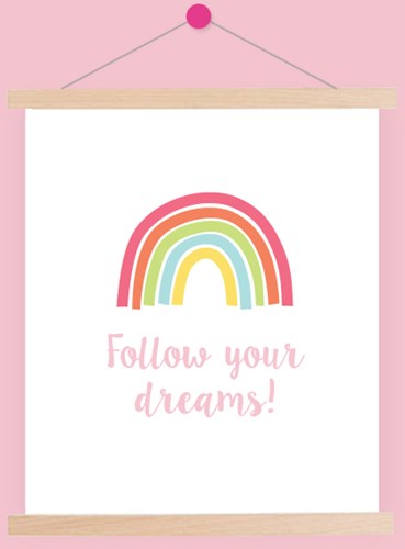 Wolplein Regenboog Poster 1 Pastel