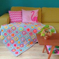 Acrylic Power Flower Deken Haakpakket-2