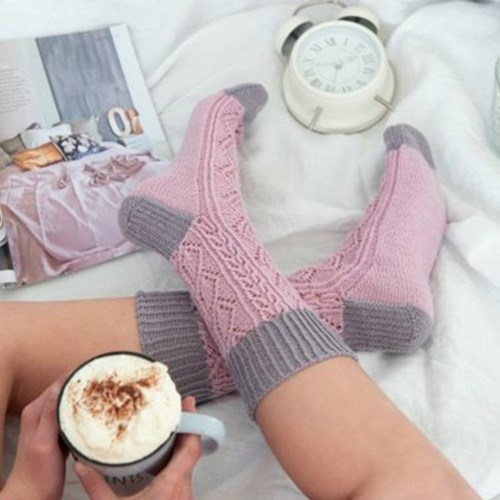 Breipatroon Romantic Soqs-3