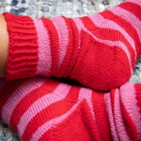 Breipatroon Stripy Socks-3
