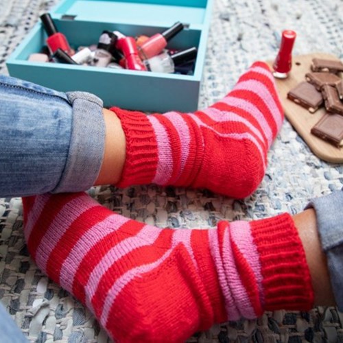 Breipatroon Stripy Socks-2