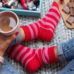 Breipatroon Stripy Socks