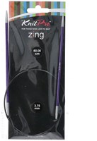 KnitPro Zing Rondbreinaalden 60cm 3,75mm